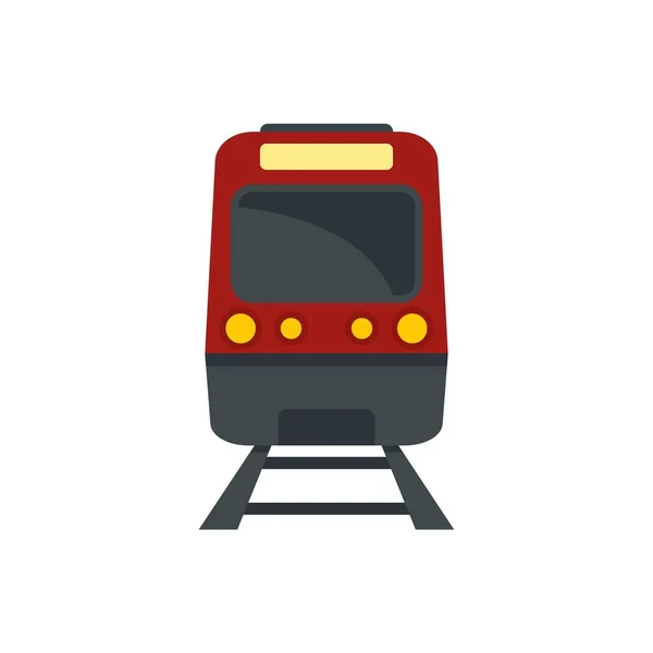 Subway train icon flat isolated vector — Stok Vektör
