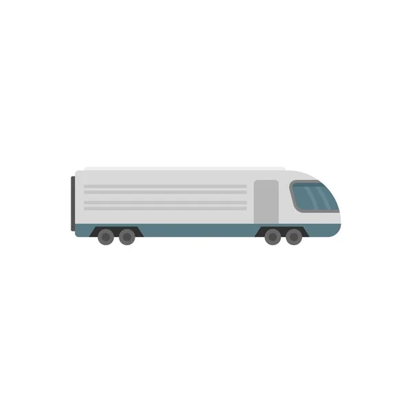 Modern electric train icon flat isolated vector — Stok Vektör