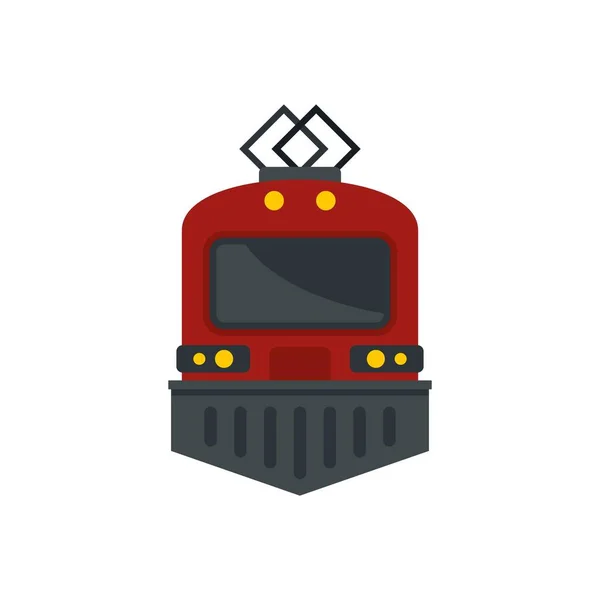 Urban electric train icon flat isolated vector — Wektor stockowy