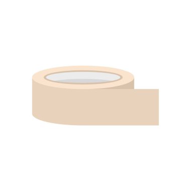Office tape icon flat isolated vector clipart