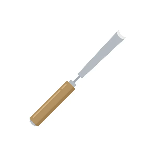 Chisel icon flat isolated vector — Stockový vektor