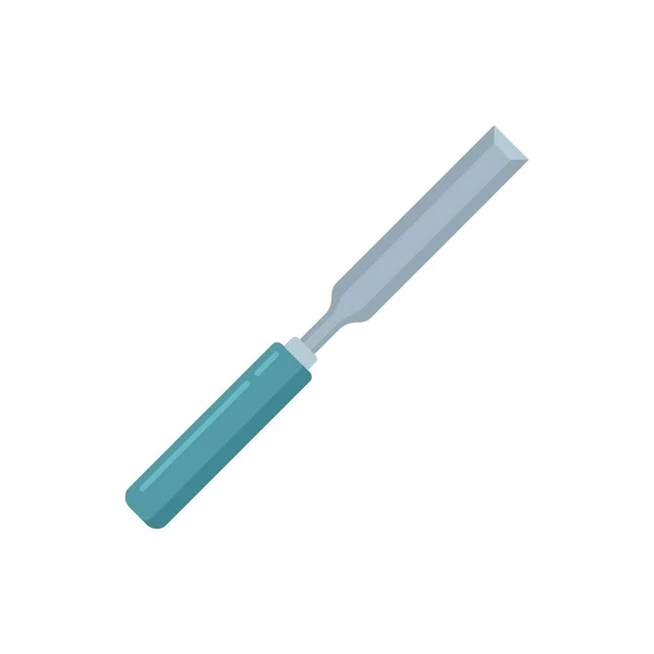 Chisel repair icon flat isolated vector — Stok Vektör