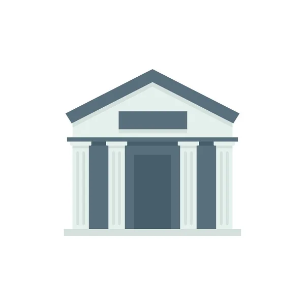 Tax building icon flat isolated vector — Stockový vektor