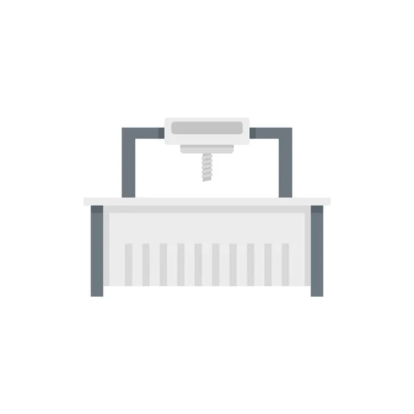 Milling machine beam icon flat isolated vector — Stockový vektor