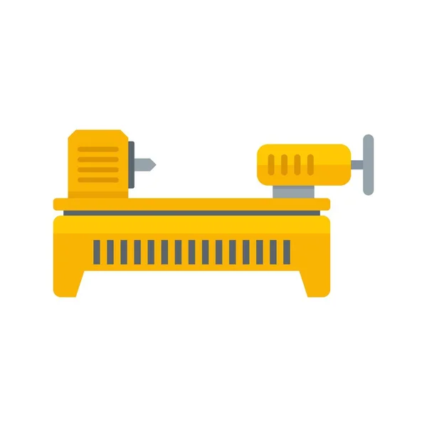 Lathe icon flat isolated vector — Vettoriale Stock