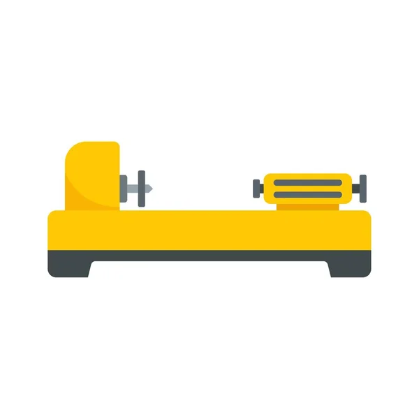 Factory lathe icon flat isolated vector — Image vectorielle