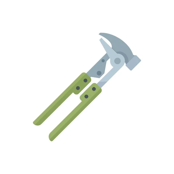 Tire fitting pliers icon flat isolated vector — Stock vektor