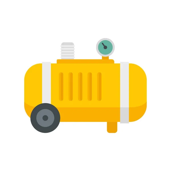 Industrial air compressor icon flat isolated vector — Stockvektor