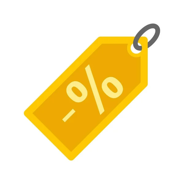 Precio de venta icono de etiqueta plana vector aislado — Vector de stock