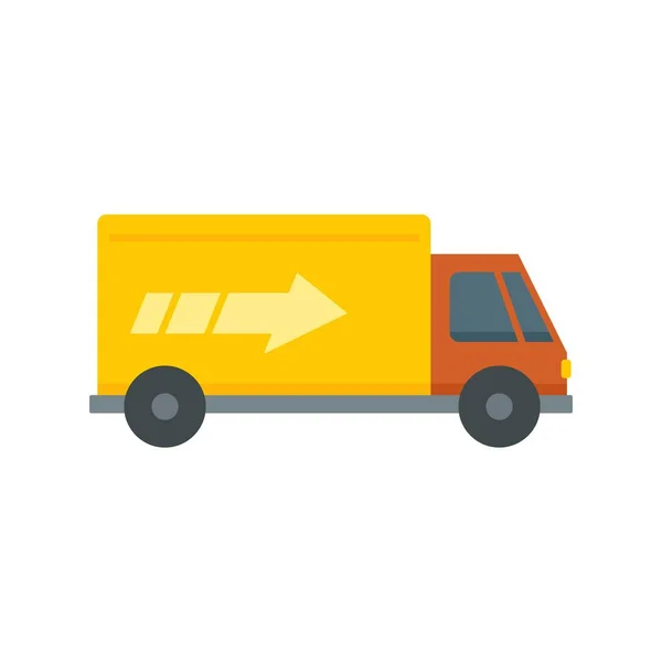 Delivery truck icon flat isolated vector — Stok Vektör