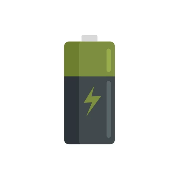 Eco battery icon flat isolated vector —  Vetores de Stock