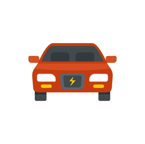 Modern hybrid car icon flat isolated vector — Vettoriale Stock