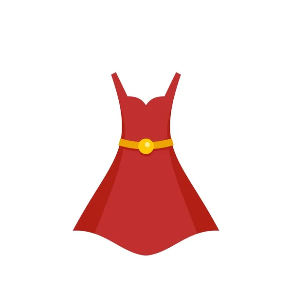 Shop red dress icon flat isolated vector —  Vetores de Stock