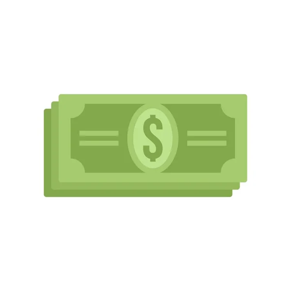 Dollar money cash icon flat isolated vector — Stockový vektor