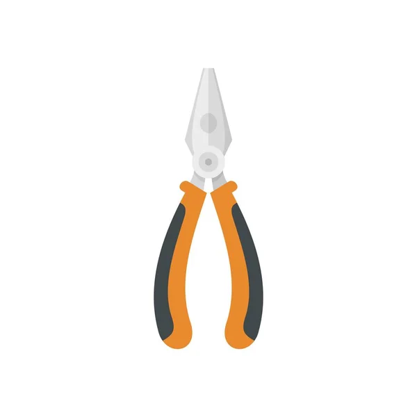 Pliers icon flat isolated vector — Vetor de Stock