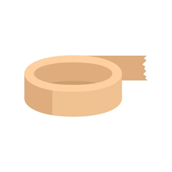 Roll tape icon flat isolated vector — Stockvector