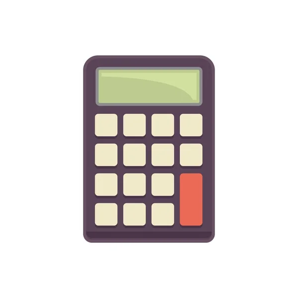 Business calculator icon flat isolated vector — стоковый вектор