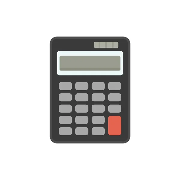 Data calculator icon flat isolated vector — стоковый вектор