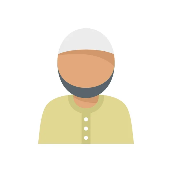 Muslim immigrant icon flat isolated vector — Stock vektor