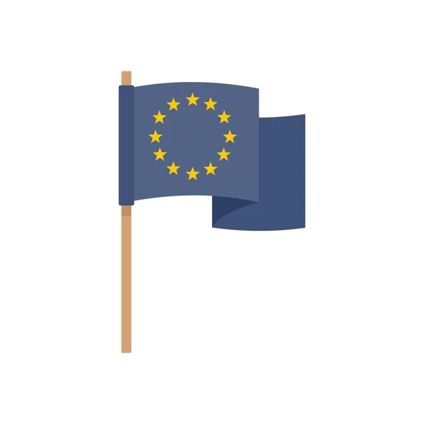European union flag icon flat isolated vector — Stockvektor