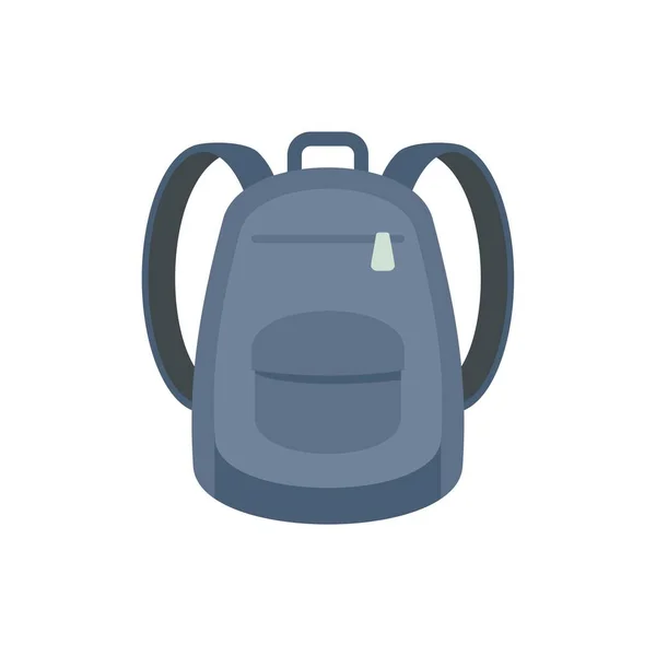 Immigrant backpack icon flat isolated vector — Stok Vektör