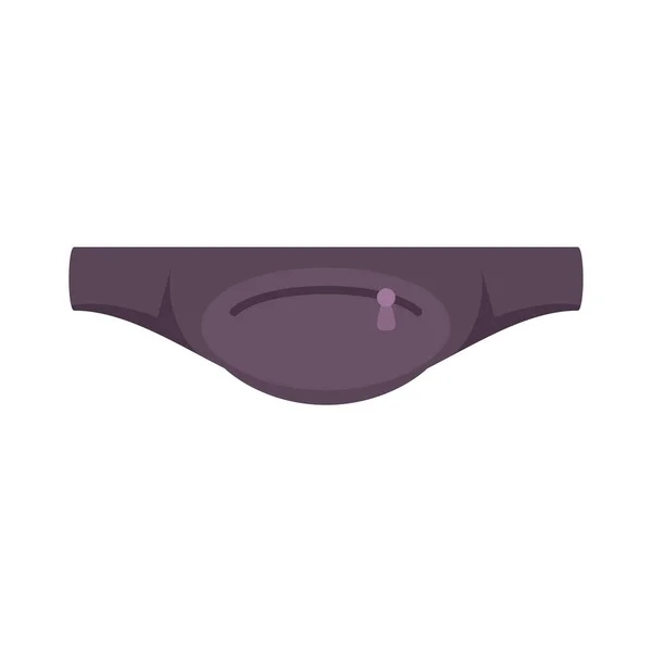 Waist bag icon flat isolated vector — Vettoriale Stock
