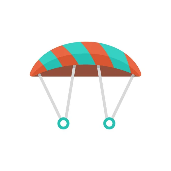 Parachute icon flat isolated vector — Image vectorielle