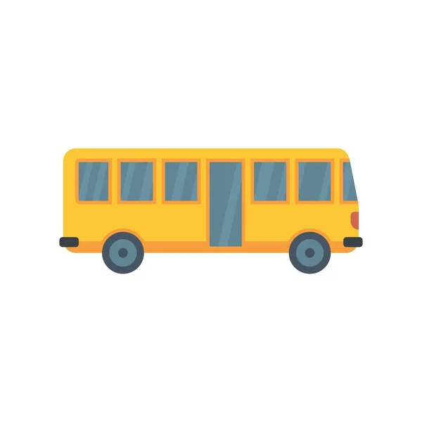 Hitchhiking bus icon flat isolated vector — Vetor de Stock