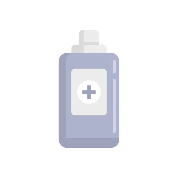 Antiseptic alcohol icon flat isolated vector — Stok Vektör