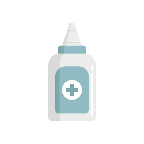 Antiseptic hand drop icon flat isolated vector — Vector de stock