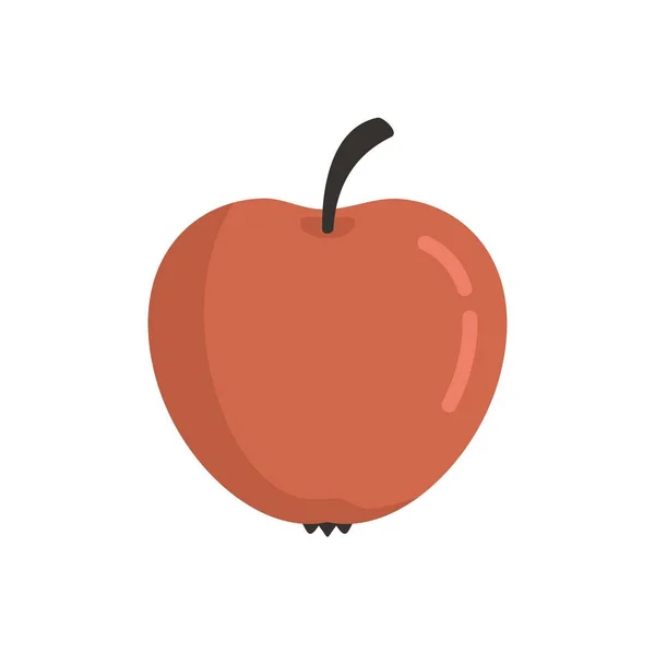 Eco apple icon flat isolated vector — 스톡 벡터