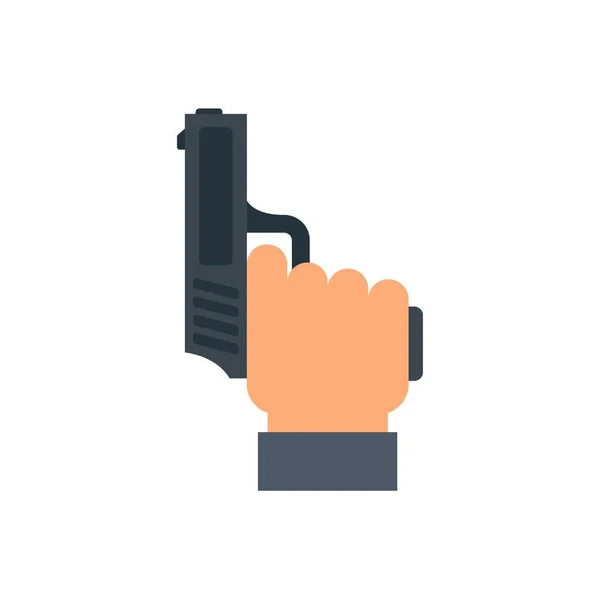 Running start gun icon flat isolated vector — стоковый вектор