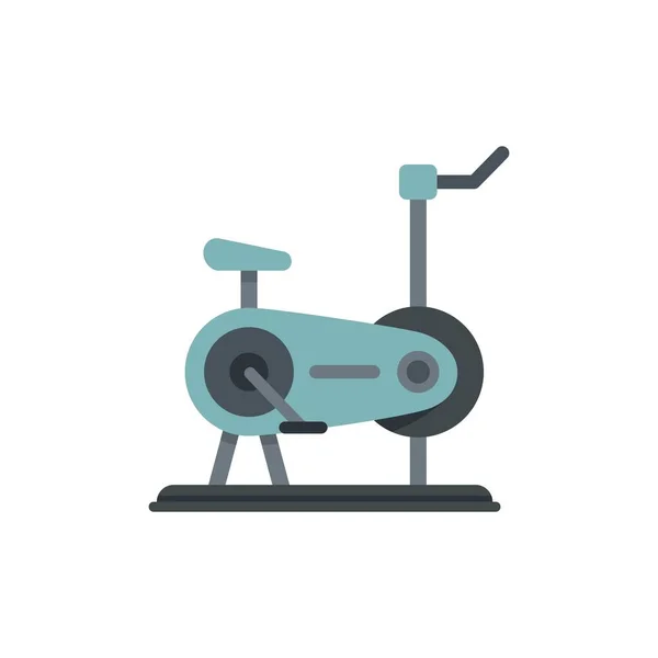 Cardio exercise bike icon flat isolated vector — Vettoriale Stock