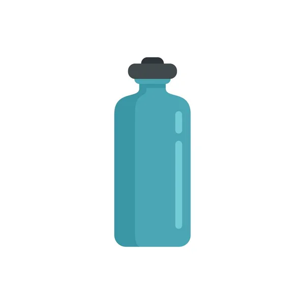 Fitness icono botella de agua plana aislado vector — Archivo Imágenes Vectoriales