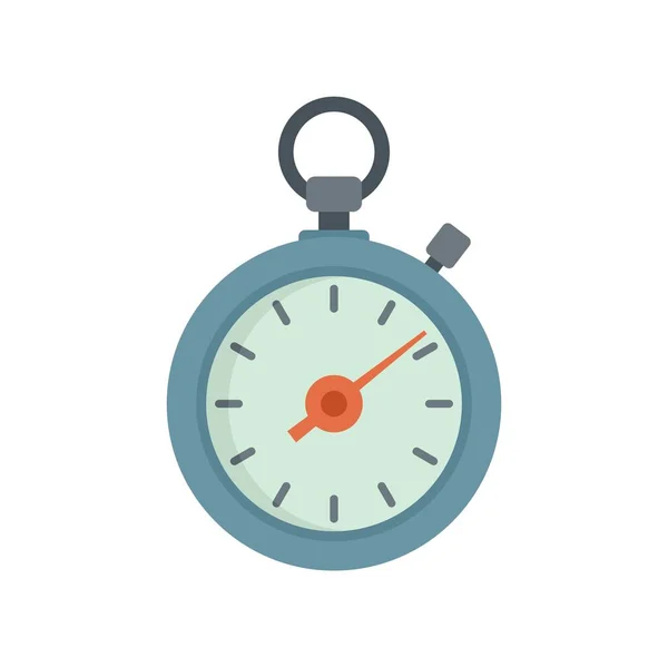 Sport stopwatch icon flat isolated vector —  Vetores de Stock