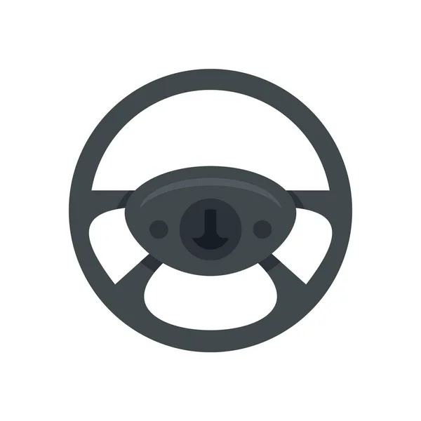 Garage steering wheel icon flat isolated vector — ストックベクタ