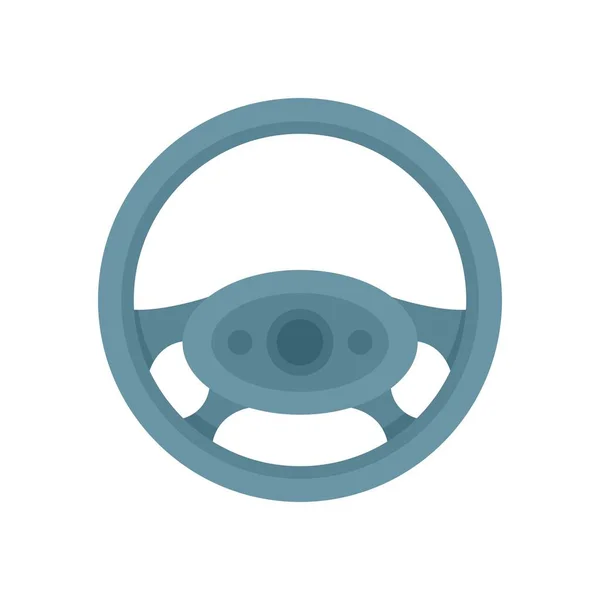 Drive steering wheel icon flat isolated vector — Vector de stock