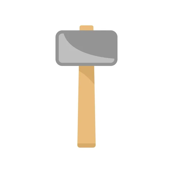 Sledge icono de martillo plano aislado vector — Vector de stock