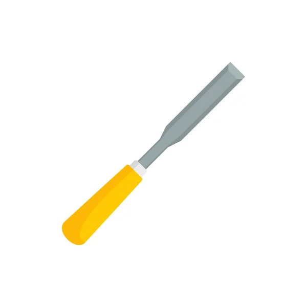 Carpenter chisel icon flat isolated vector — Stockvektor