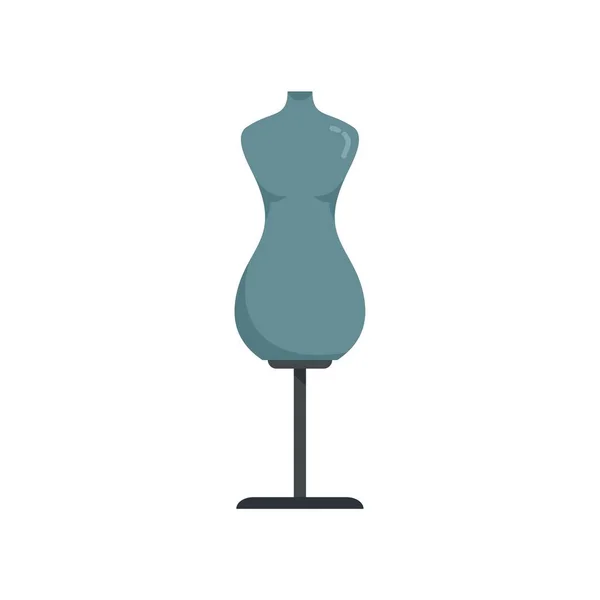 Textile mannequin icon flat isolated vector — Stock Vector