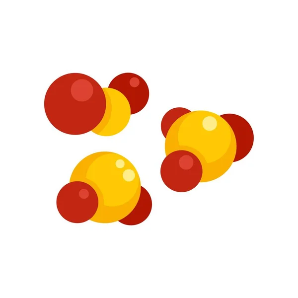 Digestion molecule icon flat isolated vector — Stock vektor