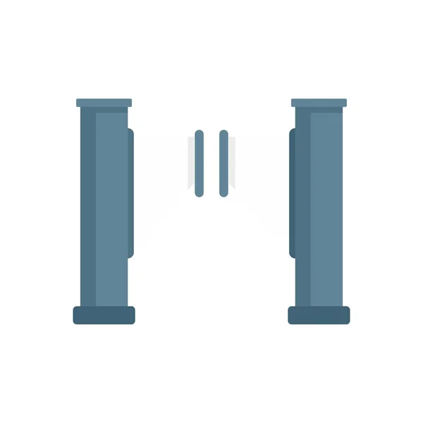 Turnstile barrier icon flat isolated vector — Stok Vektör