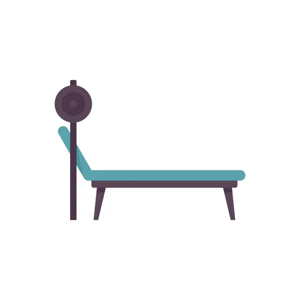 Gym bench icon flat isolated vector — Stock Vector