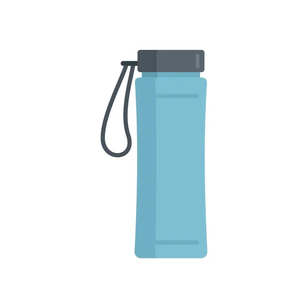 Gimnasio icono botella de agua plana aislado vector — Vector de stock