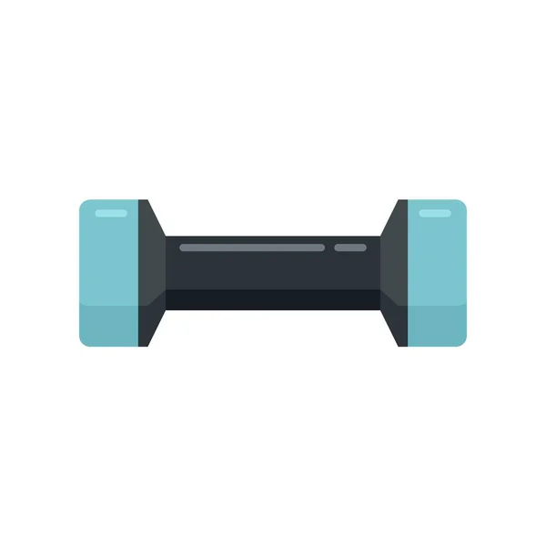 Gym dumbbell icon flat isolated vector — Vettoriale Stock