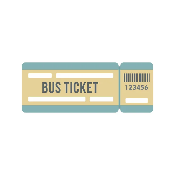 Bus ticket event icon flat isolated vector — 图库矢量图片