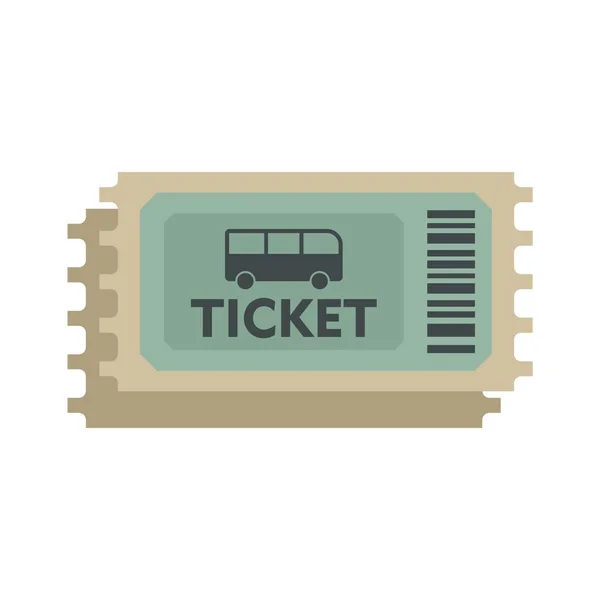 Validator bus ticket icon flat isolated vector — Vector de stock
