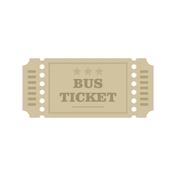 Smart bus ticket icon flat isolated vector — Vector de stock