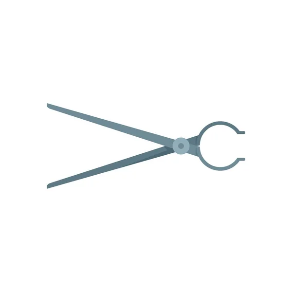 Metallurgy pliers icon flat isolated vector —  Vetores de Stock