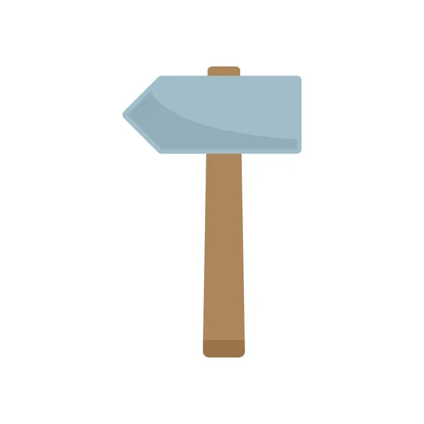Metallurgy hammer icon flat isolated vector — Stockvektor